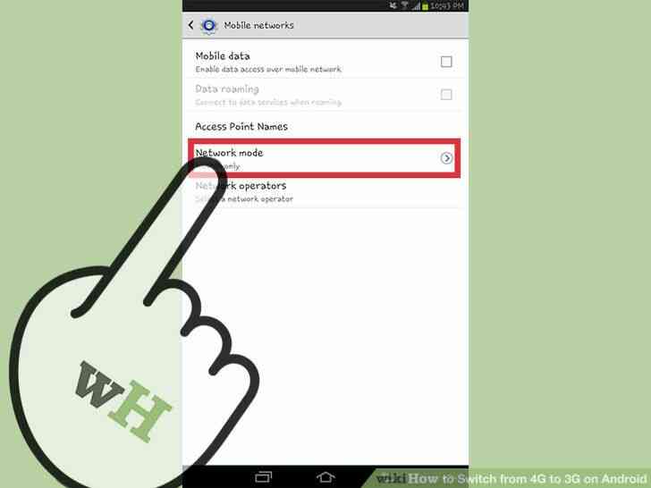 Image intitulée passer de la 4G à la 3G sur Android l